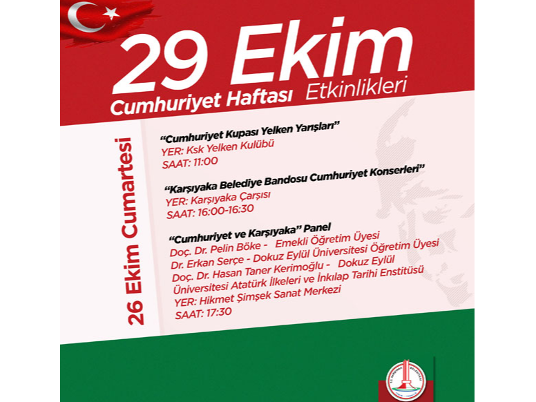 29 Ekim Cumhuriyet Haftası Etkinlikleri