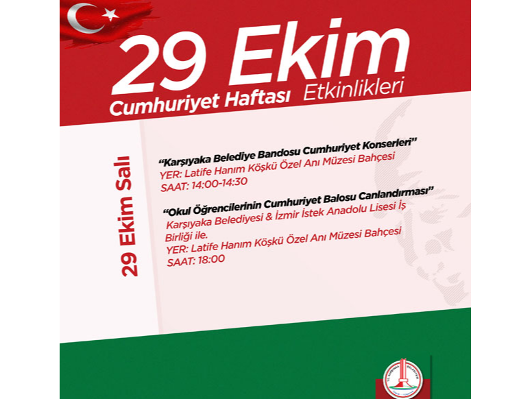 29 Ekim Cumhuriyet Haftası Etkinlikleri