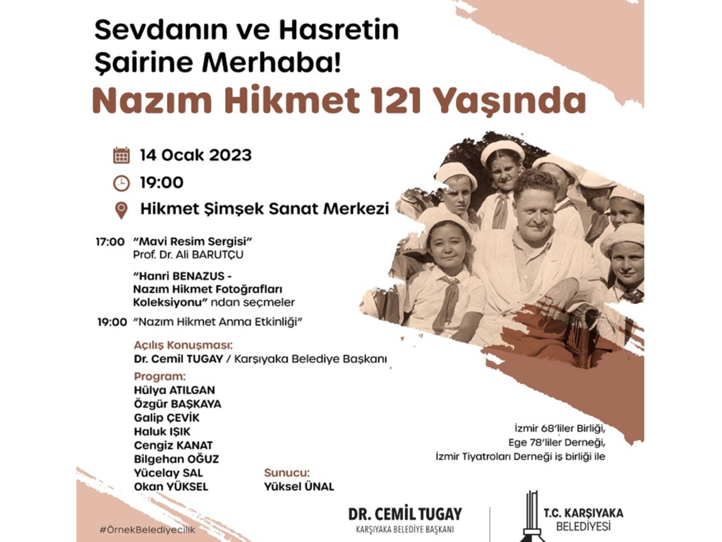 NAzım Hikmet 121 Yaşında