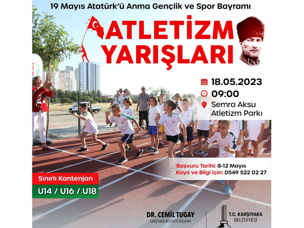 19 Mayıs Atatürk'ü Anma Gençlik ve Spor Bayramı Atletizm Yarışları