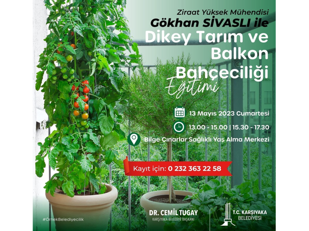 Dikey Tarım ve Balkon Bahçeciliği Eğitimi