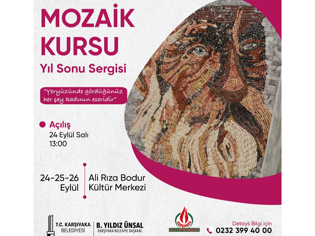 Mozaik Kursu Yıl Sonu Sergisi