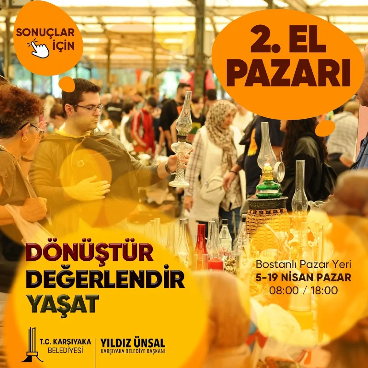 Belediyemizin Düzenlediği Nisan Ayı 2. El Pazarı Etkinliği Kura Sonuçları Yayınlandı.