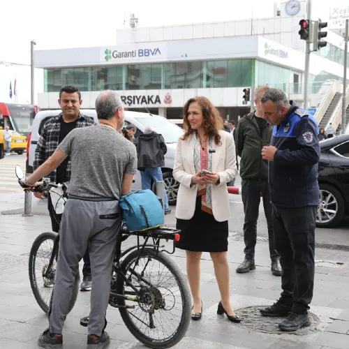 Karşıyaka Çarşısı’nda Araç Denetimleri Sürüyor haber fotoğrafı