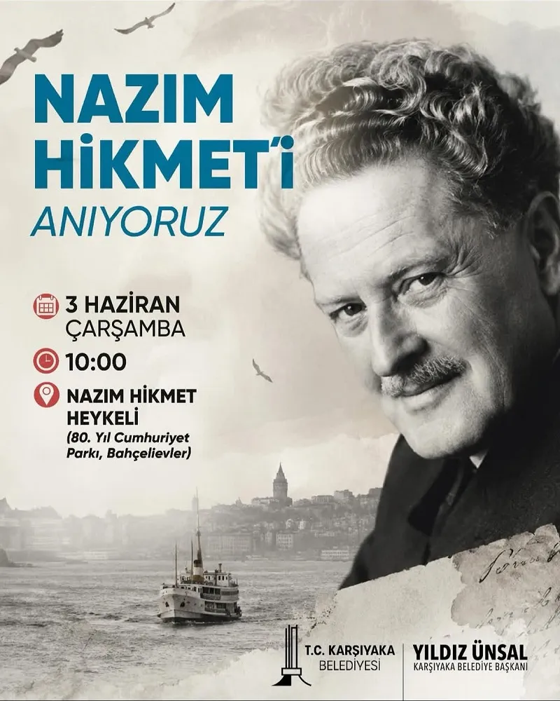 Nazım Hikmet'i Anıyoruz
