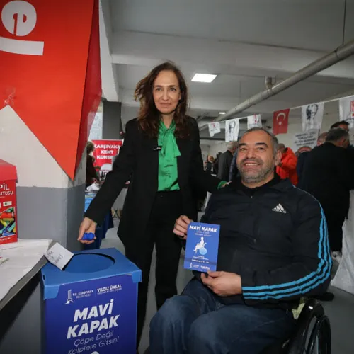 Aliağa’dan Karşıyaka’ya İyilik Köprüsü: “Mavi Kapak” Kampanyasına 200 Kilogramlık Destek haber fotoğrafı