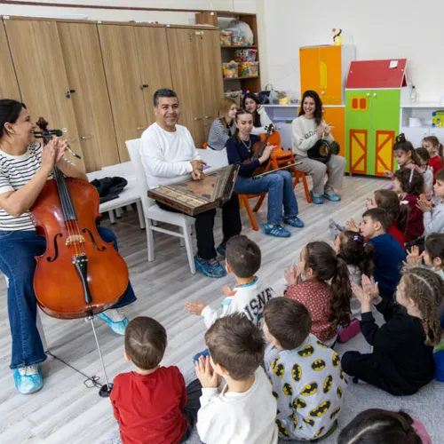 Karşıyakalı Minikler Türk Müziği Çalgıları İle Tanışıyor  haber fotoğrafı