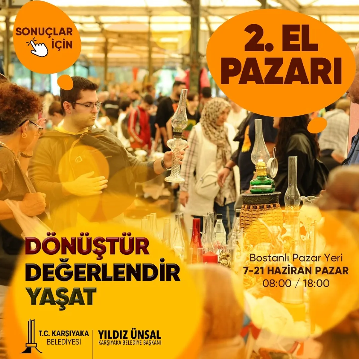 Belediyemizin Düzenlediği Haziran Ayı 2. El Pazarı Etkinliği Kura Sonuçları Yayınlandı.